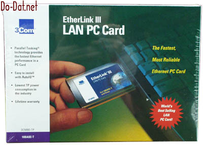 3Com EtherLink III LAN PC Card. For 10-BASE-T and Coax. World's Best Selling LAN PC Card! The Fastest, Most Reliable Ethernet PC Card. Lifetime warranty. 3C589D-TP